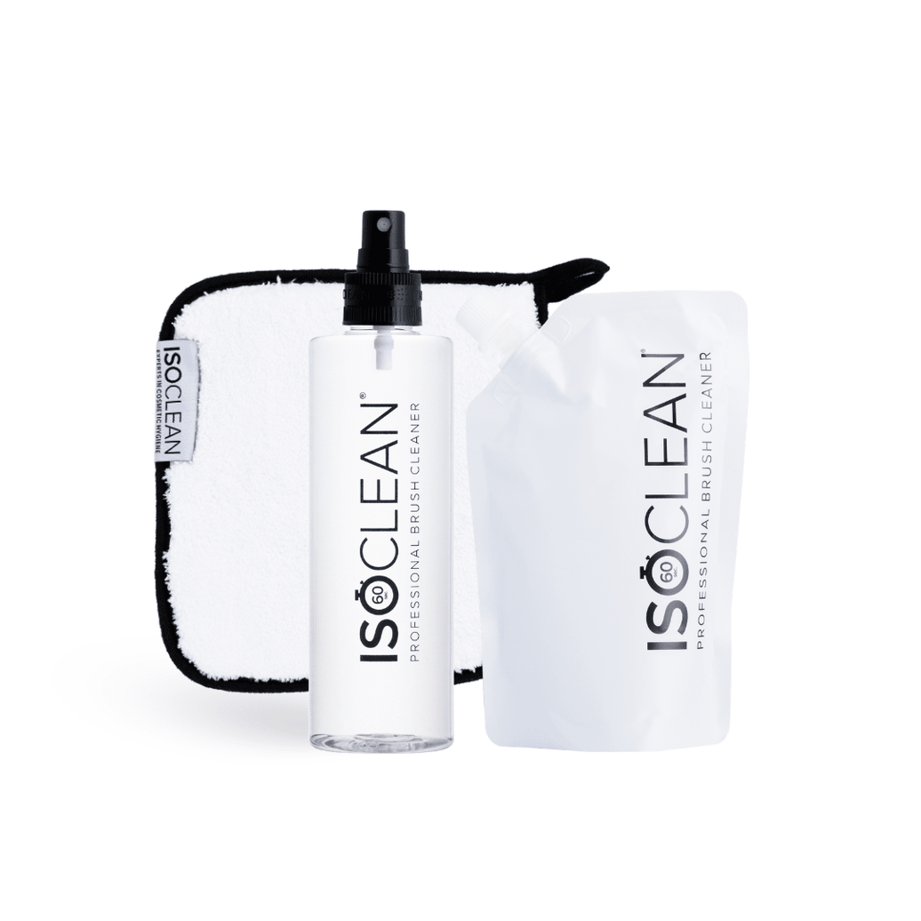 275ml Spray Brush Cleaner, Eco Refill and Microfibre Towel - ISOCLEAN