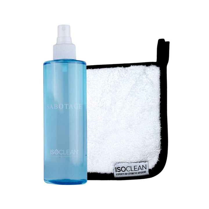 ISOCLEAN 275ml 'Sabotage' Scented Makeup Brush Cleaner + Mini Microfibre Towel - iso-clean-uk