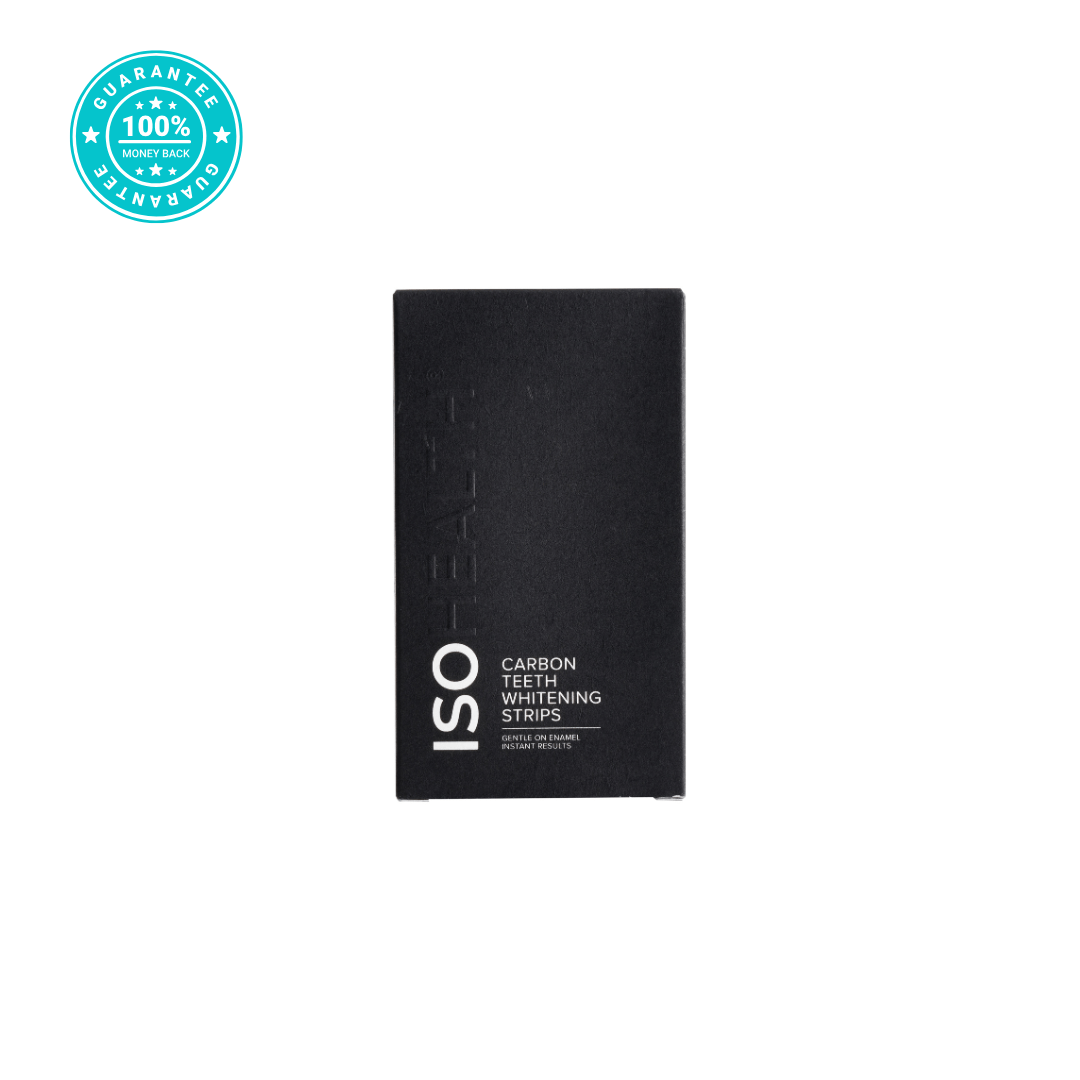 ISOHEALTH Teeth Whitening Strips (28 strips) Available In Clear Or Carbon - ISOCLEAN
