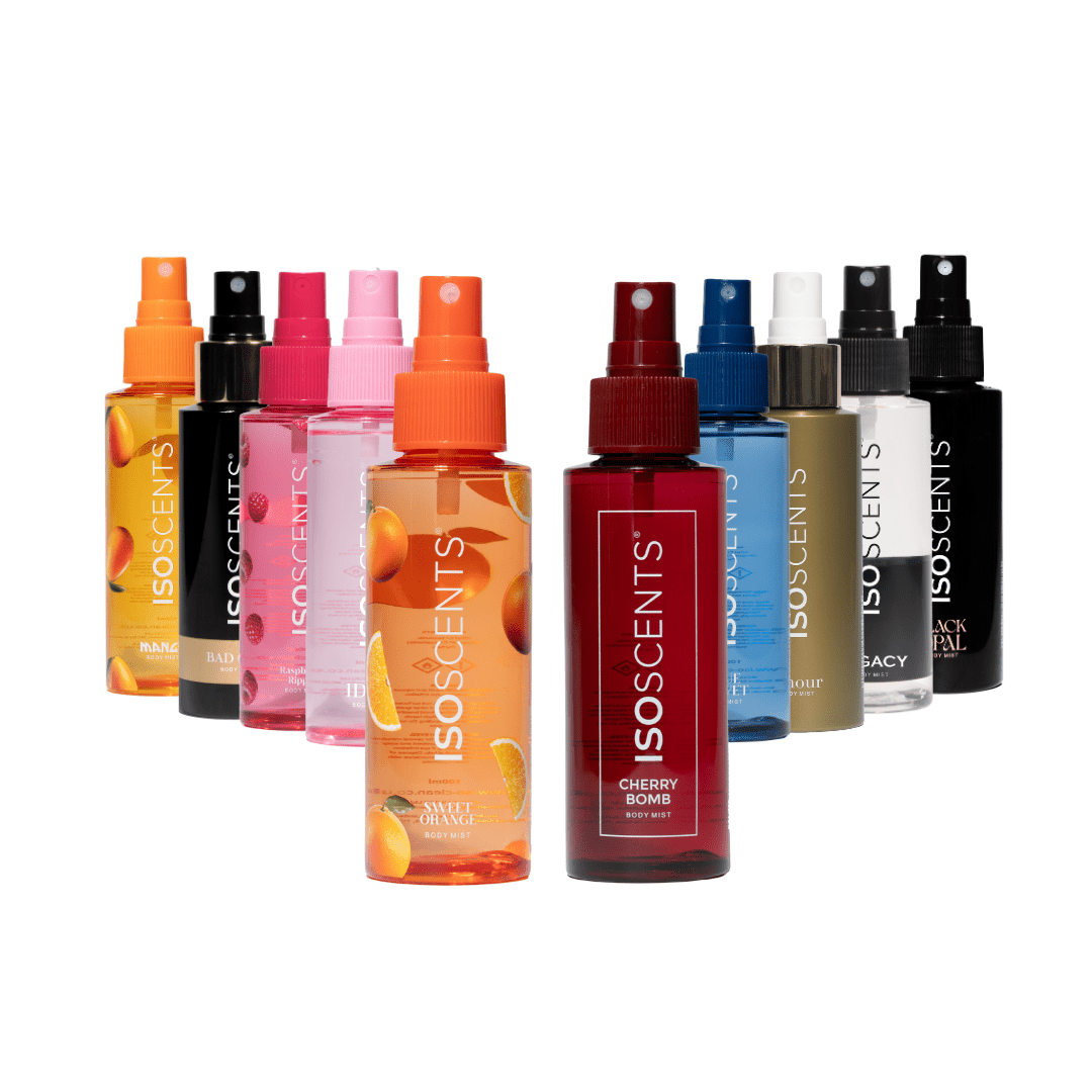 ISOSCENTS FULL RANGE 10 X Fragrance Mist Spray Bottle 100ml isoscents-full-range-10-x-fragrance-mist-spray-bottle-100ml