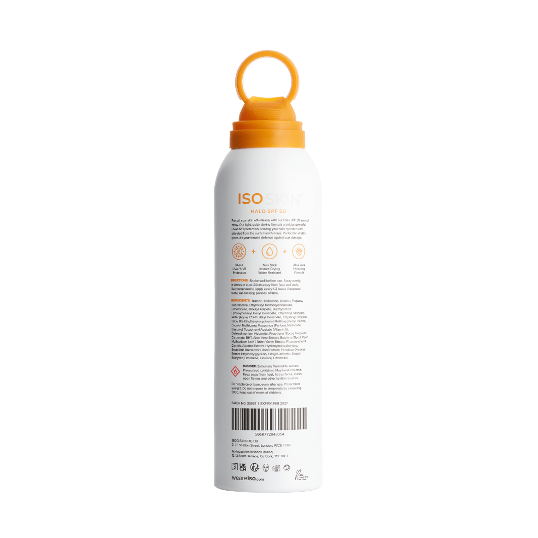 ISOSKIN Halo SPF 50 spray - PA++ UVA/UBV Protection - ISOCLEAN
