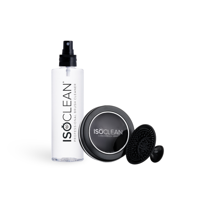 DOUBLE CLEANSE BUNDLE - 275ml Spray Top Brush Cleaner & Carbon Brush Soap