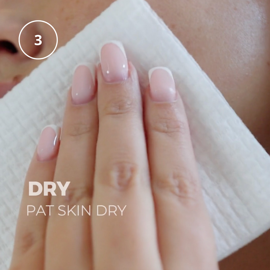 Pat skin dry