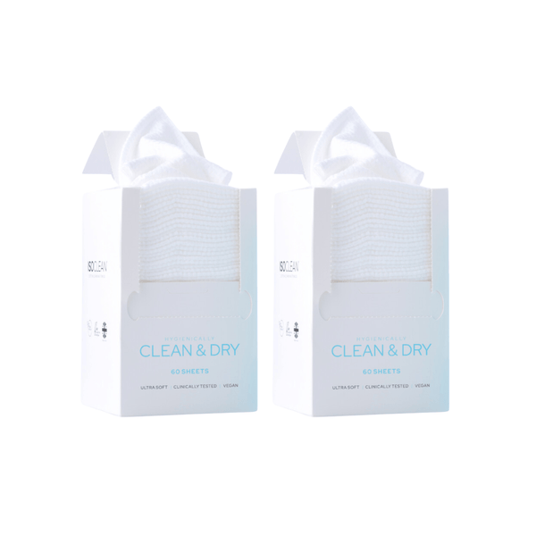 Cotton Cleansing Towels - 2 pack (2 month supply) - ISOCLEAN