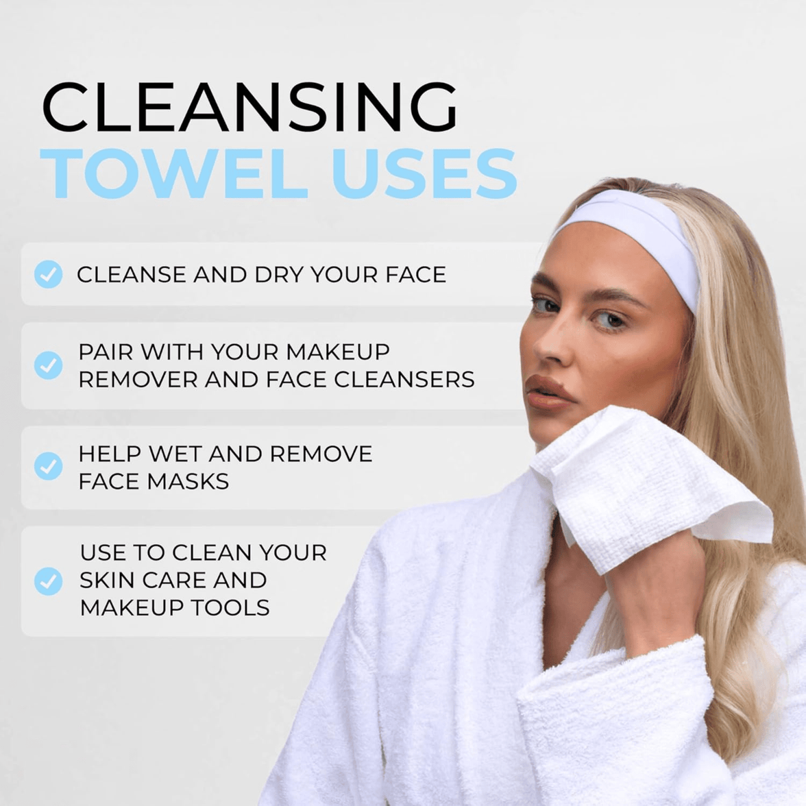 Cotton Cleansing Towels - ISOCLEAN