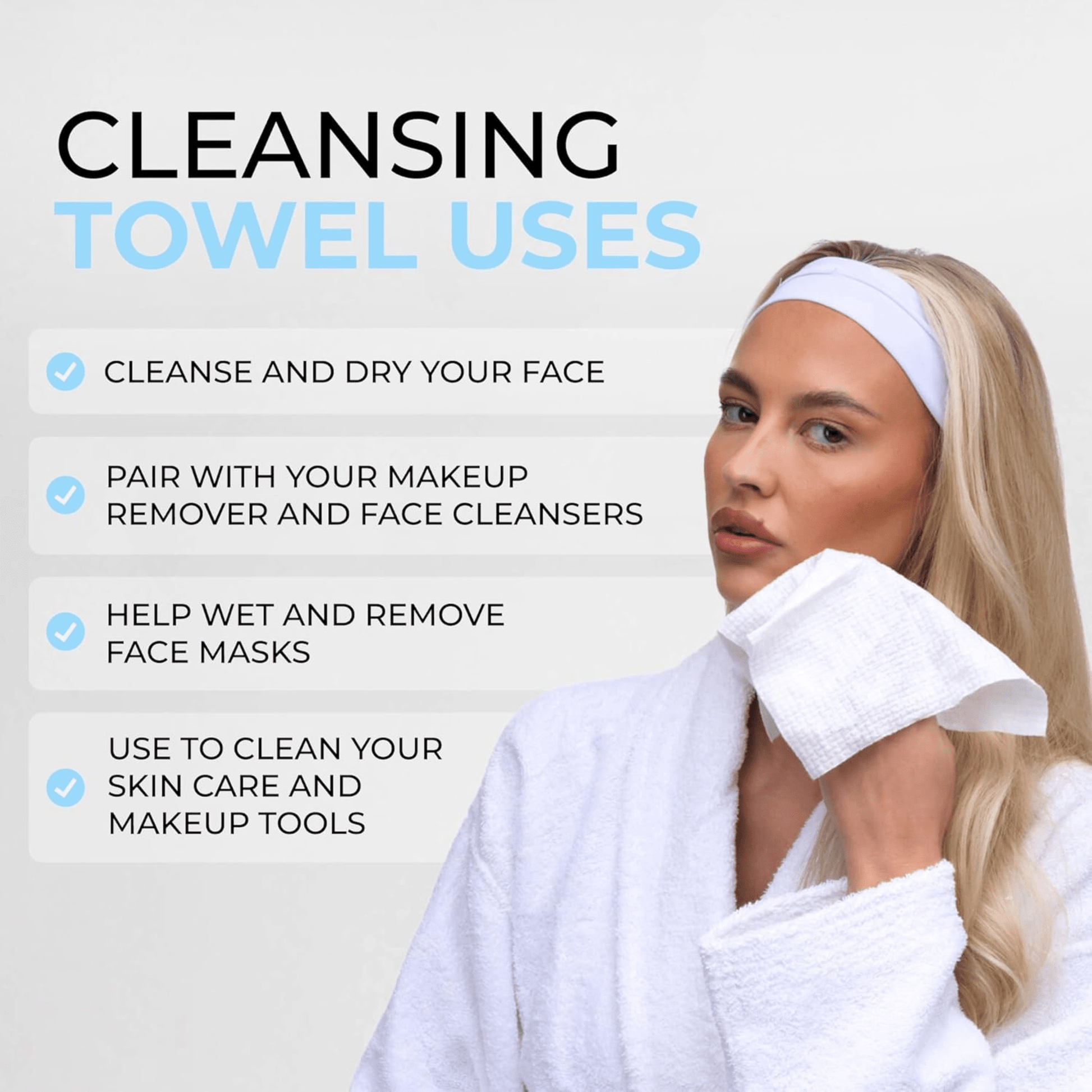 Cotton Cleansing Towels - ISOCLEAN