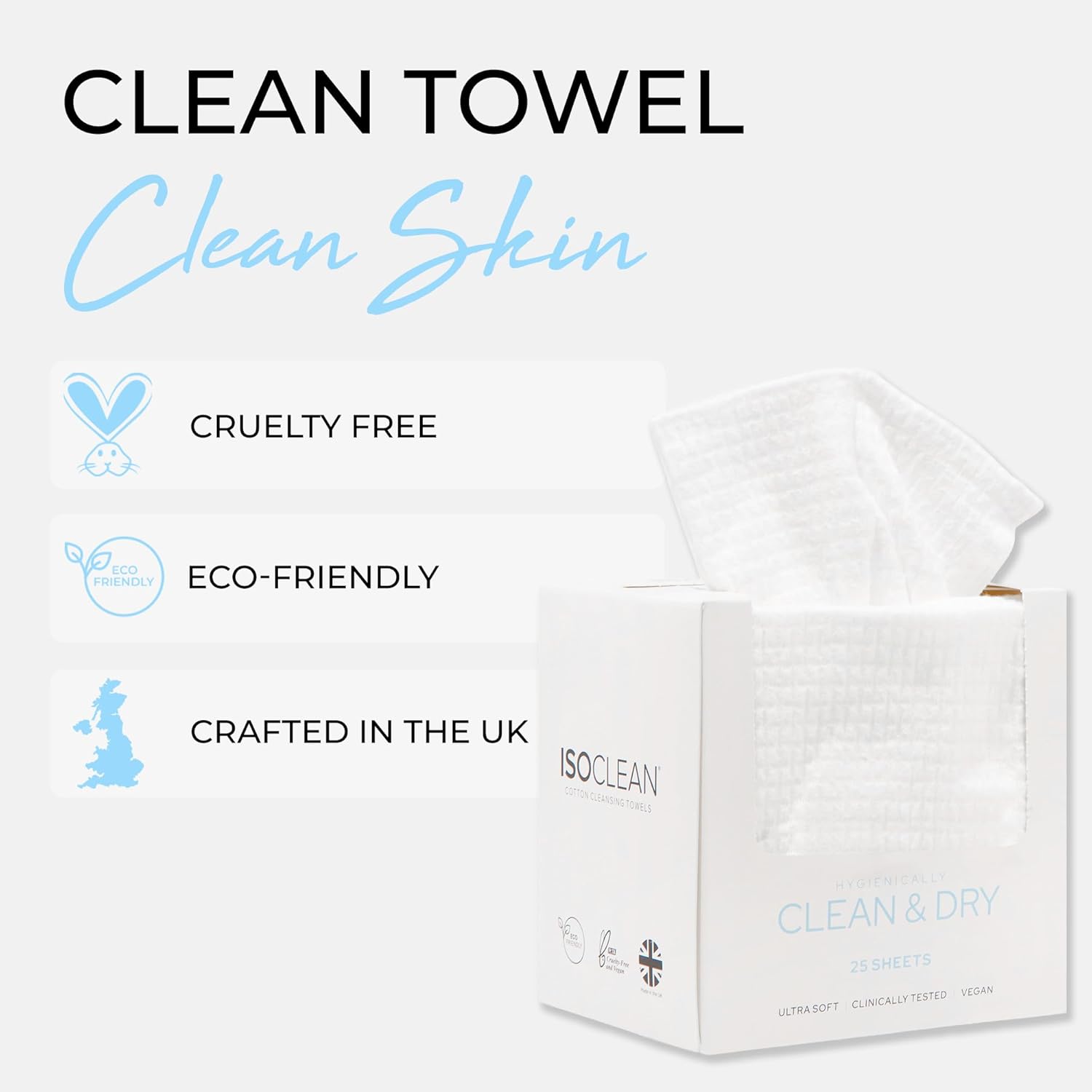 Cotton Cleansing Towels - ISOCLEAN