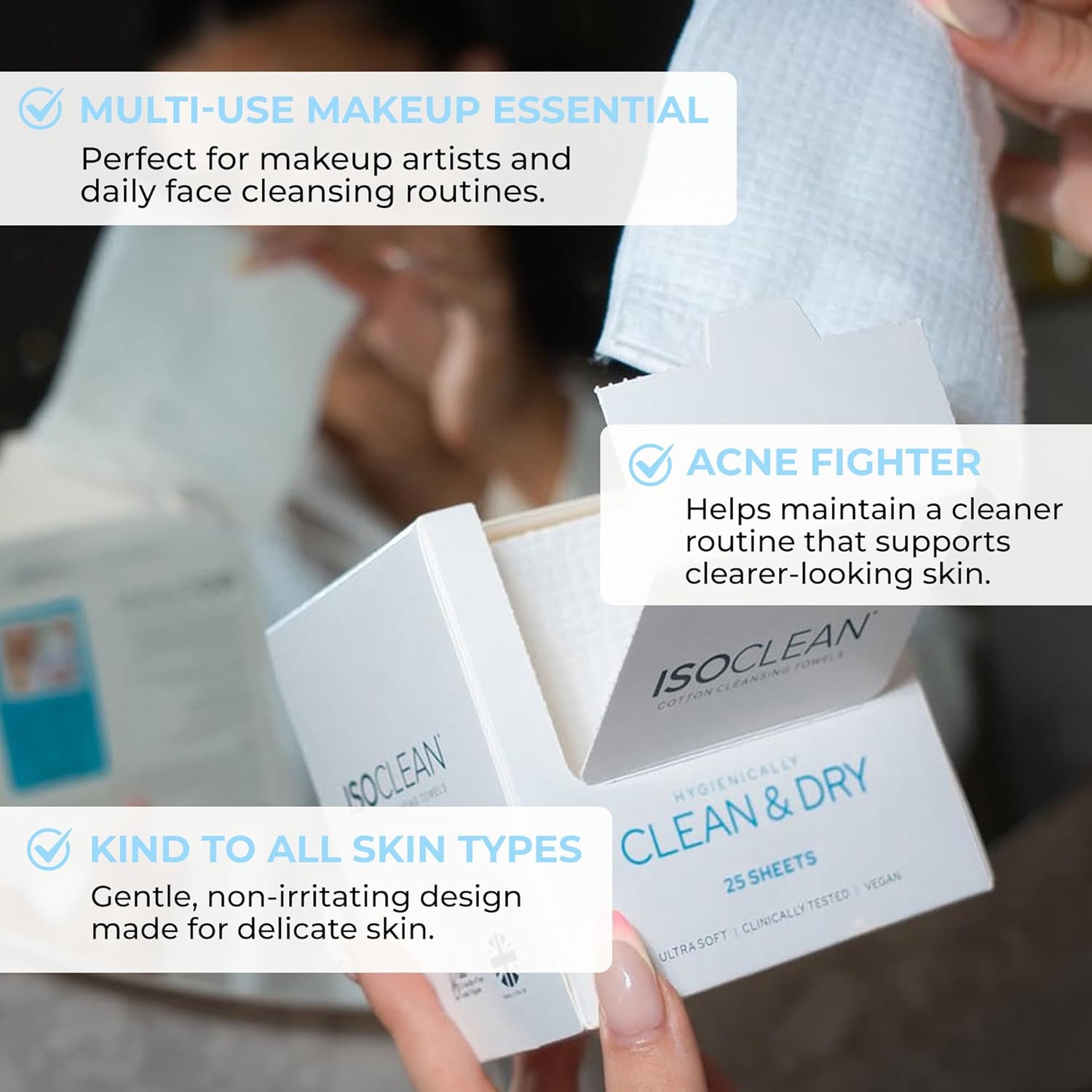 Cotton Cleansing Towels - ISOCLEAN