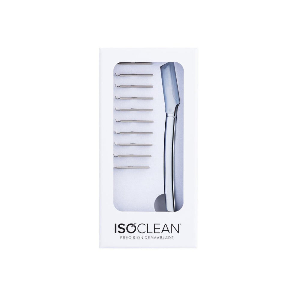 Facial Dermablade Razor With 10 Replacement Blades