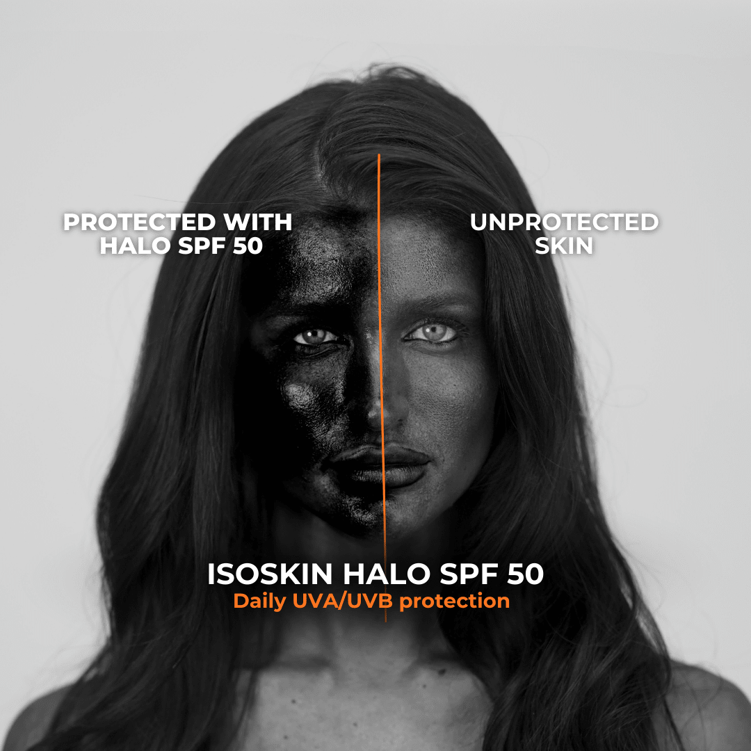 ISOSKIN Halo SPF 50 spray - PA+++ UVA/UBV Protection - ISOCLEAN