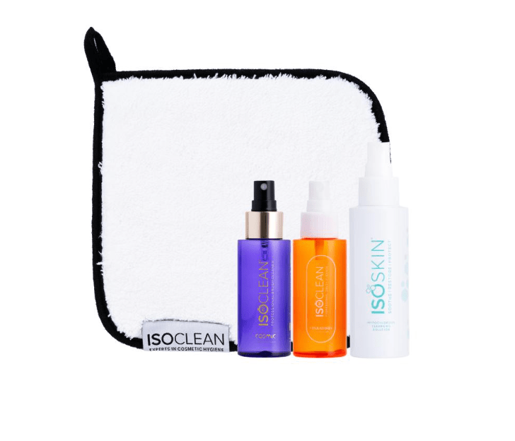 Iso x Amy's Favourites Bundle - scented Makeup brush cleaner / mini microfibre towel / hypochlorous skin spray - ISOCLEAN