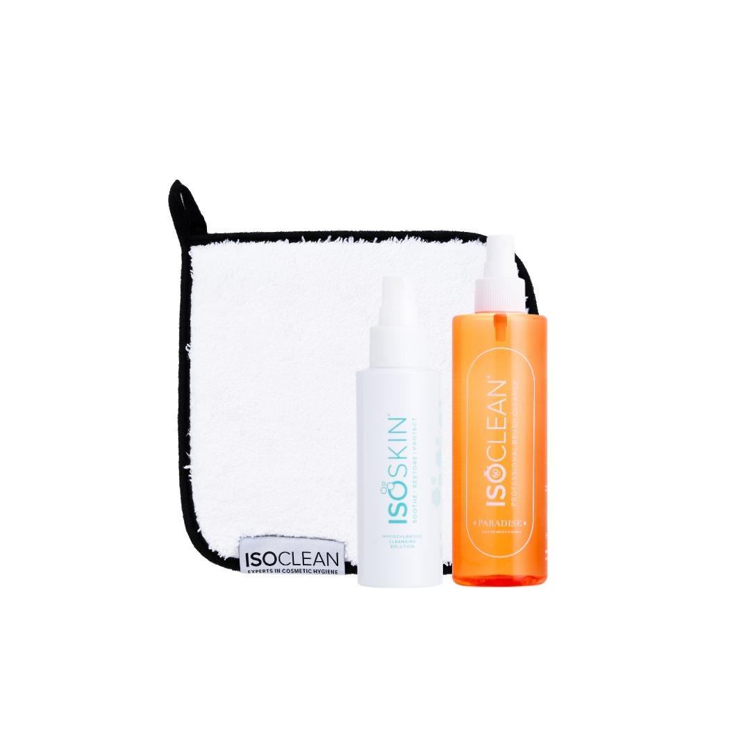 ISO x Amy's Favourites Bundle - scented Makeup brush cleaner / mini microfibre towel / hypochlorous skin spray - ISOCLEAN