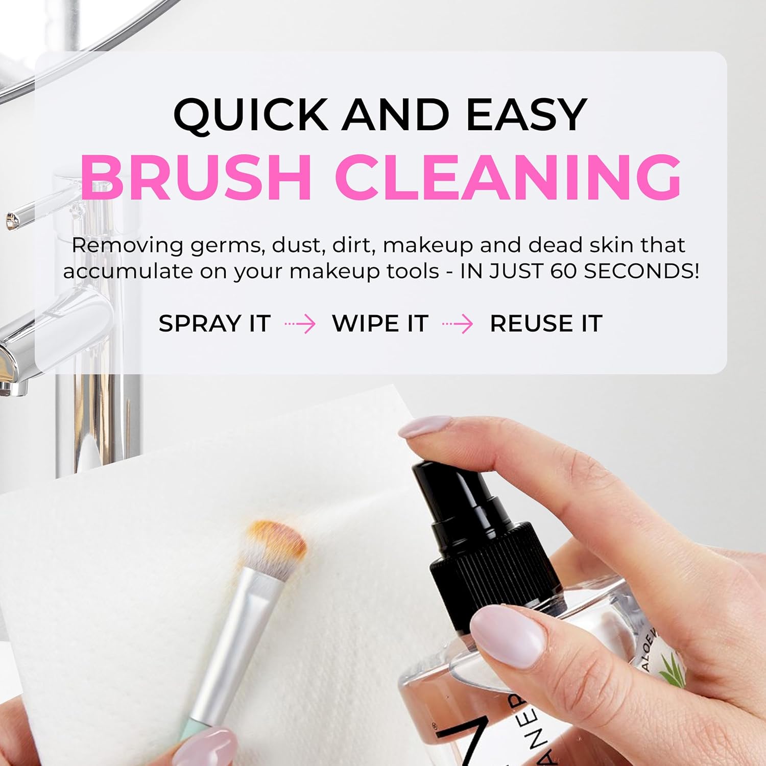 ISOCLEAN Spray Top Brush Cleaner and Microfibre Towel - ISOCLEAN