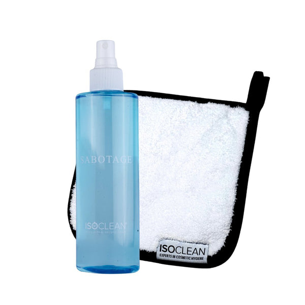 ISOCLEAN's 275ml 'Sabotage' Scented makeup brush cleaner + mini microfibre towel - iso-clean-uk