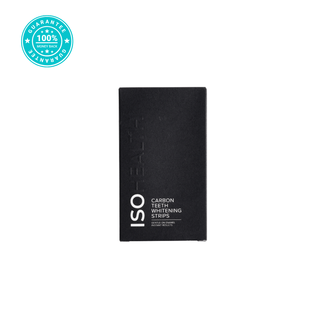 ISOHEALTH Teeth Whitening Strips (28 strips) Available In Clear Or Carbon - ISOCLEAN