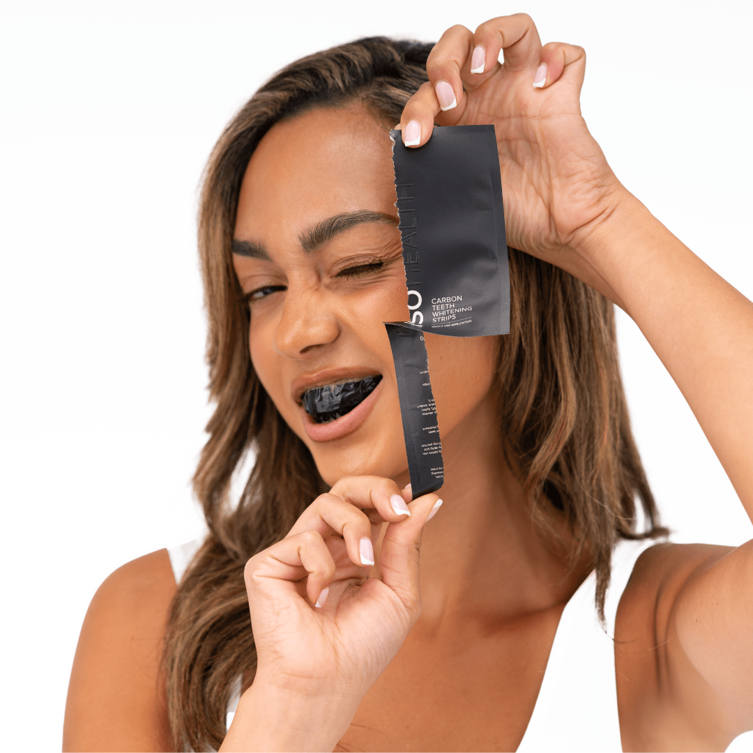 ISOHEALTH Teeth Whitening Strips (28 strips) Available In Clear Or Carbon - ISOCLEAN