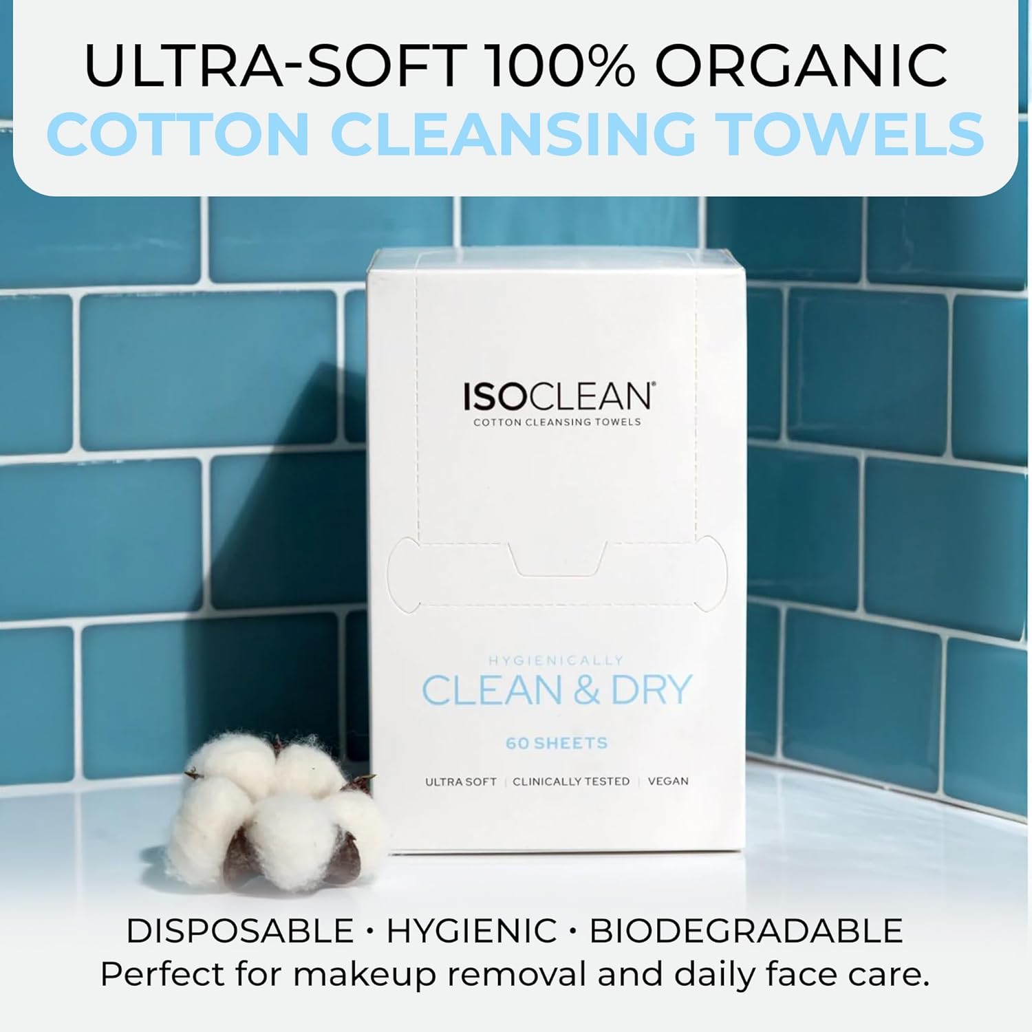 Isoskin Cotton Cleansing Towels - ISOCLEAN