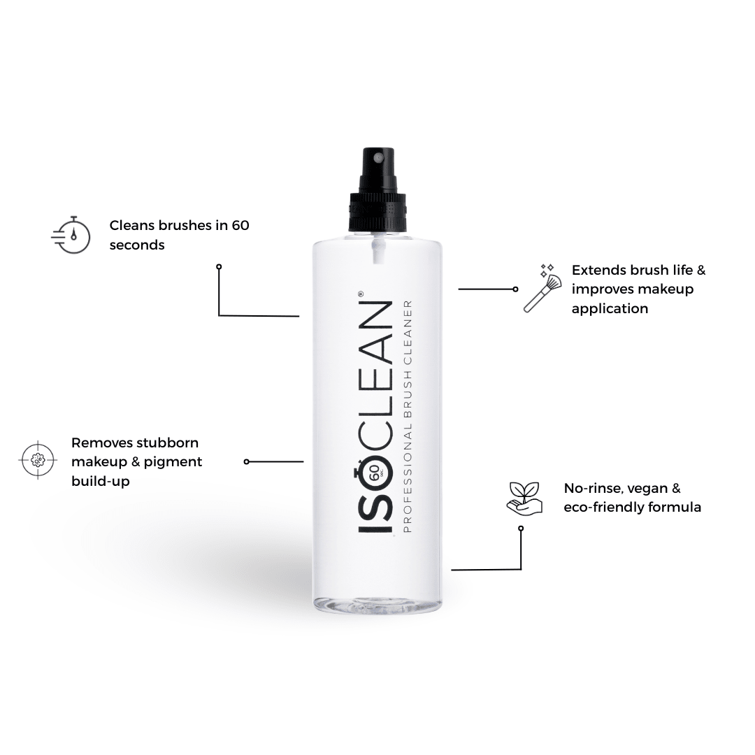 Makeup Brush Cleaner with Spray Top - ISOCLEAN