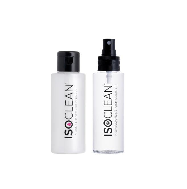 Rookie Bundle - 100ml Cosmetic Sponge & Brush Cleaner Spray - Vegan Cruelty - Free Formula for Makeup Tools - Eliminates Bacteria & Stains in 60 Seconds - ISOCLEAN