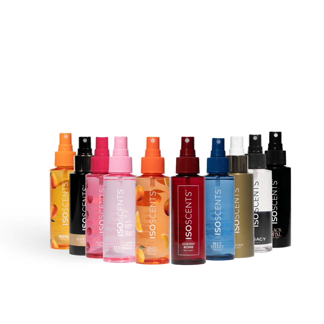 Skin Fragrance Mist Spray Bottle 100ml x 10 - ISOCLEAN