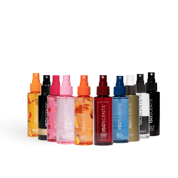 Skin Fragrance Mist Spray Bottle 100ml x 10 - ISOCLEAN