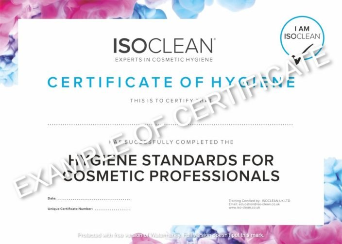 ISOCLEAN Education Course Certificate (Downloadable) - iso-clean-uk