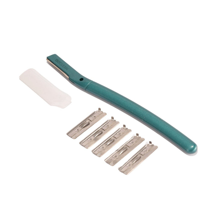 ISOCLEAN Facial Dermablade Razor With 6 Replacement Blades - For Hair Removal & Skin Exfoliation - iso-clean-uk