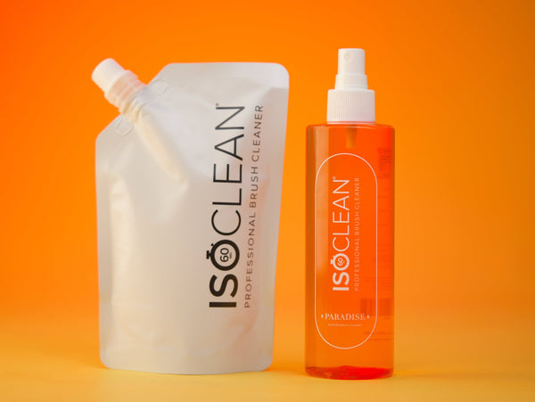 ISOCLEAN 'Paradise' Bundle - 275ml Scented Makeup Brush Cleaner + 275ml Eco-Refill - iso-clean-uk